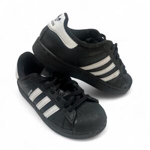 Adidas  Kids Superstar 2 Core Black and  White